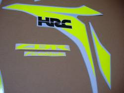 Fluo yellow stickers for Honda CBR 1000RR Fireblade