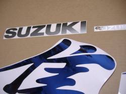 Suzuki Hayabusa 2000 oem style kanji blue decal set