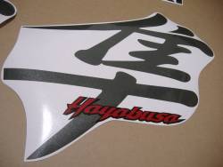 Stickers set pattern for Suzuki Hayabusa 1999 black
