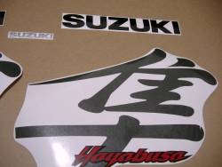 Suzuki Hayabusa 1999 black replacement stickers