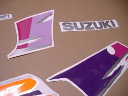 Adhesives set for Suzuki GSXR 1100 year 1994 violet