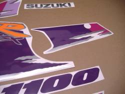 Suzuki GSXR 1100 '94 purple genuine style graphics