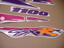 Suzuki GSXR 1100 '94 purple replacement stickers