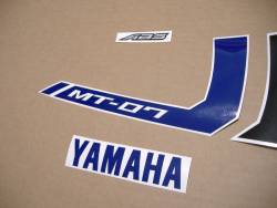 Graphics for Yamaha MT-07 2016 blue/silver model
