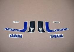 Decals for Yamaha MT-07 2016 blue/silver model