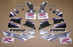 Decals for Suzuki GSXR 1100w 1993 black/grey model