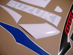 Stickers for Suzuki K1 GSXR 600 white/blue model