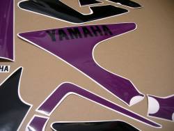 Yamaha YZF750R 1992-1993 grey/black model sticker kit