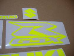 Neon yellow adhesives for Suzuki GSXR 600/750/1000