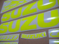 Fluorescent yellow graphics for Suzuki GSXR 600/750/1000