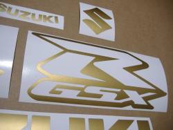 Matte gold stickers for Suzuki GSXR 750 (gixxer)
