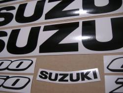 Suzuki gsxr 750 black color decals set
