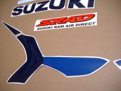 Suzuki TL 1000R white/blue model complete decal set