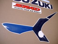 Suzuki TL1000R white/blue model complete sticker set