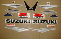 Suzuki GSX-R 1000 2005 white blue decal kit 