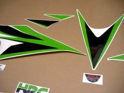 Honda CBR 1000 RR 2012 lime green custom decal set
