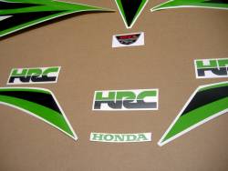 Honda CBR 1000 RR 2012 lime green custom stickers