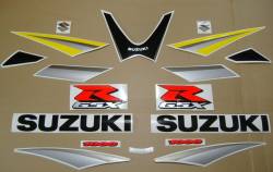 Suzuki GSX-R 1000 2005 yellow adhesives set
