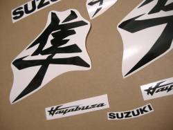 Suzuki Hayabusa 2021 new model M1 black kanji stickers