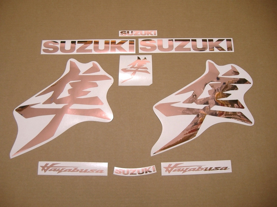 Rose gold chrome sticker set for Suzuki Hayabusa 2021 M1