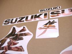 Suzuki Hayabusa 2021 new model M1 stickers in rose gold