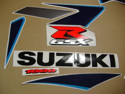 Suzuki 1000 2006 white complete sticker kit