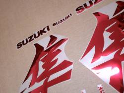 Suzuki Hayabusa 2021 new model mirror red decal kit
