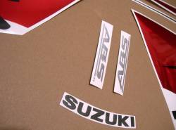 Suzuki hayabusa 2016 red restoration sticker set