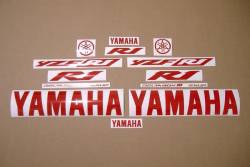 Reflective red logo decals for yamaha r1 03