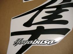 Suzuki Hayabusa 1st gen. black color decal set