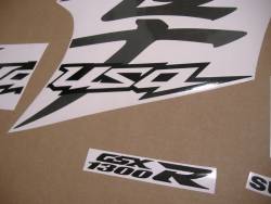 Suzuki Hayabusa 2020 grey replacement kanji stickers