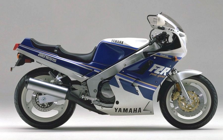 Yamaha FZR 1000 2LA 1988 white/blue decals set