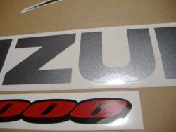 Suzuki GSX-R 1000 K7 silver stickers set