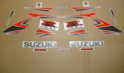 Suzuki 1000 2007 silver complete sticker kit