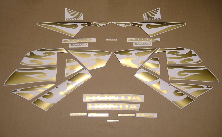 Tribal gold pattern decals for Honda cbr 600 rr