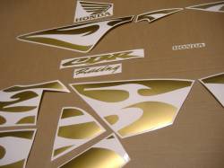 Honda cbr 600 rr custom tribal gold graphics set