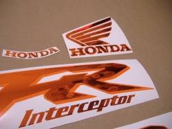 Orange graphics for Honda VFR 800 Interceptor rc46