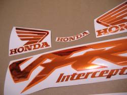 Honda VFR 800 1999 rc46 custom orange decals