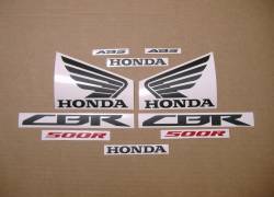 Honda CBR 500R 2015 silver model decal set