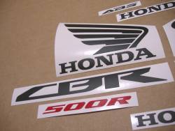 Decals for Honda CBR 500R 2015 grey version