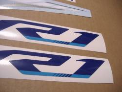 Stickers (OEM pattern) for Yamaha YZF R1 2022 blue