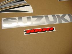Suzuki GSX-R 1000 2007 yellow decals kit 