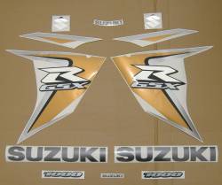 Suzuki GSXR 1000 2008 black decals