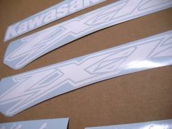White logo stickers for Kawasaki zx-12r ninja