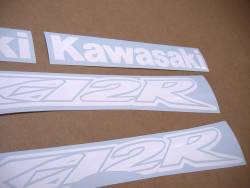 White decals for Kawasaki zx12r zx1200 ninja