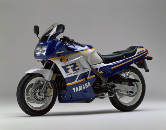 Yamaha FZ750 1988 2mg white/blue stickers set