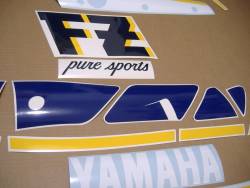 Stickers (genuine style) for Yamaha FZ 750 '88 2mg