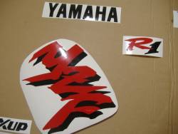 Yamaha R1 1998 4xv white adhesives set
