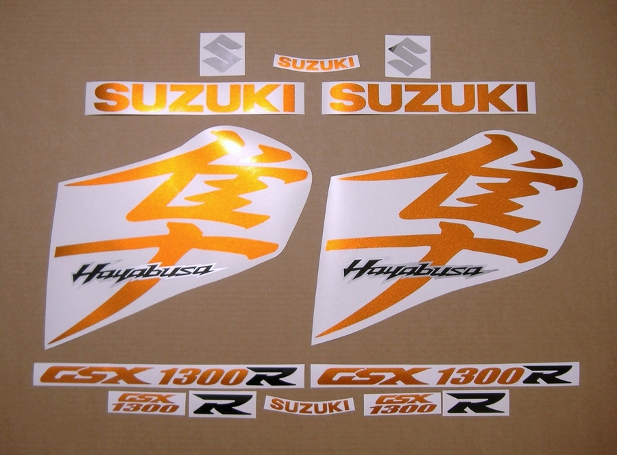 Orange decals for Suzuki Hayabusa 1340 mk2 2008