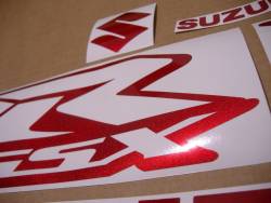 Cherry metallic red graphics for Suzuki GSXR 750
